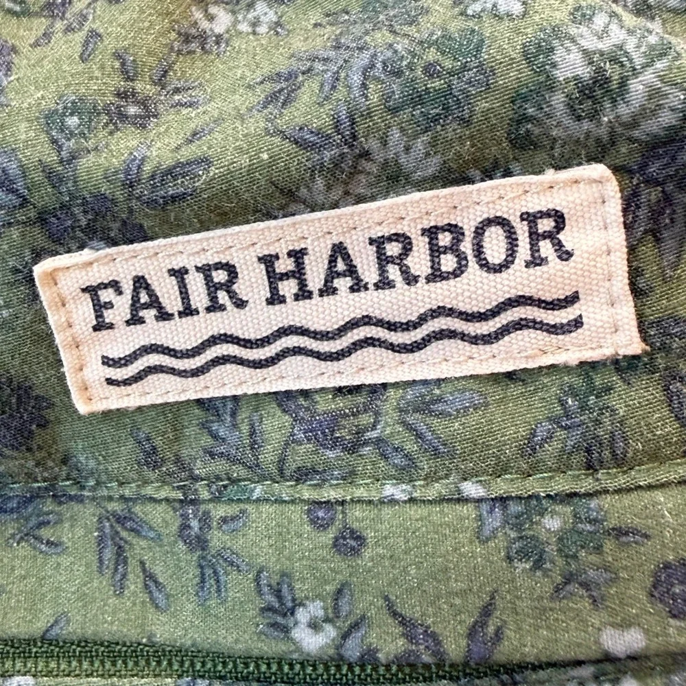Fair Harbor‎ Mens Green Floral Swim Trunks XL Quick Dry Board Shorts 6in Inseam